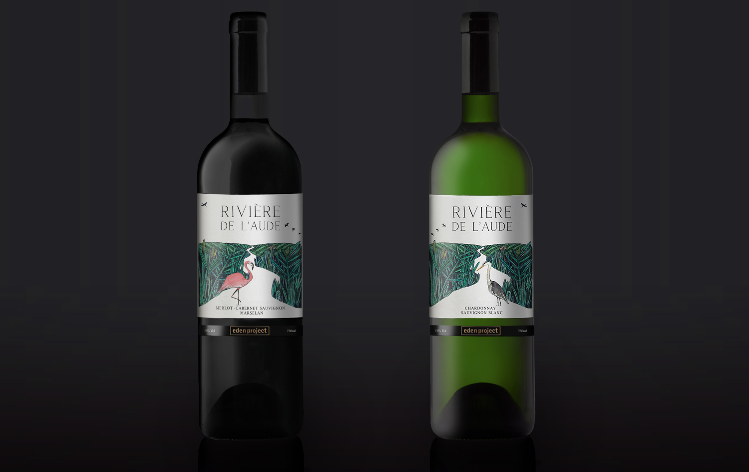 Eden Project wine range packaging design
