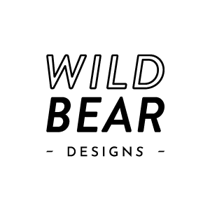 Wild Bear Designs Logo white Round-300px